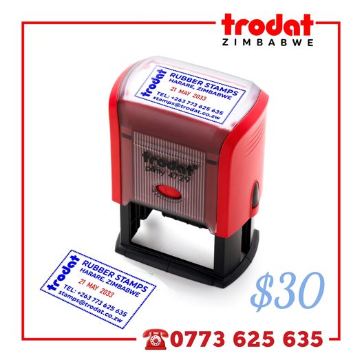 Trodat Printy 4729 Rubber Stamps Zimbabwe